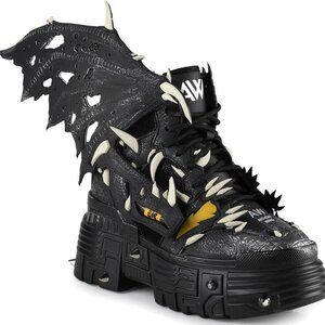 Anthony Wang Black Apple Platform Shoes